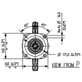 GRUPO COMER (9.205.809.00) 030CV 540rpm RATIO [1:1.92] LF-205J 3 EJES (2x1"3/8z6 ESTRIADO)