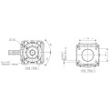 GRUPO COMER (9.310.875.30) 030CV 540rpm RATIO [1:3] T-310J 2 EJES (1"3/8z6 Ø33) RUEDA LIBRE