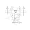 GRUPO COMER (9.310.870.30) 030CV 540rpm RATIO [1:3] T-310J 3 EJES (2x1"3/8z6 Ø33 ) RUEDA LIBRE