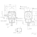 GRUPO COMER (9.290.758.10) 78CV 540rpm RATIO [1:3] T-290A 2 EJES (1"3/4z6 Ø40) RUEDA LIBRE