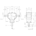 GRUPO COMER (9.124.032.20) 015CV 540rpm RATIO [1:1.9] L-25A 3 EJES (3xØ25)