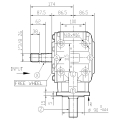 GRUPO COMER (9.312.756.20) 062CV 540rpm RATIO [1:3] T-312A 2 EJES (1"3/8z6 Ø33 ) RUEDA LIBRE
