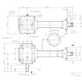 GRUPO COMER (9.292.010.00) 065CV 540rpm RATIO [1.86:1] TLZ-292A 2 EJES (1"3/8z6 MANGON L-1000)