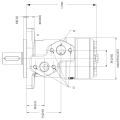 MOTOR WHITE OMPX-315 COD:151-0637 EJE ESTRIADO 1" Z6 TOMAS LATERALES