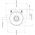 MOTOR WHITE OMPX-315 COD:151-0637 EJE ESTRIADO 1" Z6 TOMAS LATERALES
