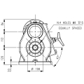 GRUPO COMER (9.721.432.20) 65/48CV 540rpm RATIO [1:4.5/1:3.6] D-21A 2 EJES (1"3/8z6 SEGÚN PLANO)