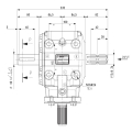 GRUPO COMER (9.312.705.10) 085CV 1000rpm RATIO [1:3] TV-312H 3 EJES (1"3/8z6 Ø40 1"3/8z21)