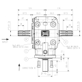 GRUPO COMER (9.313.870.40) 062CV 540rpm RATIO [1:3] T-313J 3 EJES (2x1"3/8z6 Ø33 ) RUEDA LIBRE