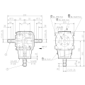 GRUPO COMER (9.290.007.50) 085CV 540rpm RATIO [1:1.86] TV-290H 3 EJES (3x1"3/8z6)