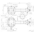 GRUPO COMER (9.292.009.00) 065CV 540rpm RATIO [1.86:1] TLZ-292A 2 EJES (1"3/8z6 MANGON L-0900)