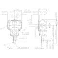 GRUPO COMER (9.281.864.10) 023CV 540rpm RATIO [1.46:1] TB-281J 3 EJES (1"3/8z6 2xH-HEX.Ø30)