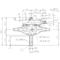 GRUPO COMER (9.791.409.10) 540rpm RATIO [7.2:1] K-791A 9 BRAZOS DER (1"3/8z6 Ø35)