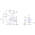 MOTOR WHITE OMP-050 COD:151-5191 EJE Ø25mm TOMAS TRASERAS