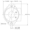 MOTOR DANFOSS XCEL XLS-245 (OMR-245) COD:036-0521-003 EJE Ø25mm TOMAS LATERALES
