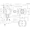 GRUPO COMER (9.267.872.20) 040CV 540rpm RATIO [1.46:1] TB-27J 3 EJES (1"3/8z6 2xH-HEX.Ø41,25)
