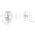 GRUPO COMER (9.275.221.00) 082CV 540rpm RATIO [1.93:1] TLZ-275A 2 EJES (1"3/8z6 MANGON L-1150)