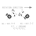 GRUPO COMER (9.797.100.00) 540rpm RATIO [9.2:1] K-797T 11 BRAZOS IZQ (1"3/8z6 Ø40)