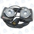 KIT PILOTO TRASERO CUADRADO 4 FUNCIONES CON IMAN + CABLE 2,5m/7,5m + CLAVIJA PVC MACHO 7 PINES