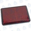 REFLECTOR RECTANGULAR CON ADHESIVO 62x45mm COLOR ROJO