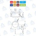 PILOTO DE POSICION LED 12-24V BLANCO/ROJO MOD: CA9711