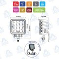 FARO DE TRABAJO LED CUADRADO 4" 4150lm 48W 10-30V IP67 EXPLORER MOD: CA5752