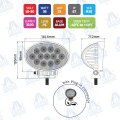 FARO DE TRABAJO LED OVALADO 6" 3100lm 39W 10-30V IP67 EXPLORER MOD: CA5751