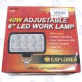 FARO DE TRABAJO LED RECTANGULAR 6" 3400lm 40W 12-28V IP67 EXPLORER MOD: CA5746