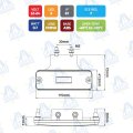 PILOTO DE POSICION LED 12-24V CON SOPORTE MOD: CA6090W BLANCO