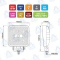 FARO DE TRABAJO LED CUADRADO 4" 1050lm 15W 12-24V IP67 MOD: CA5702