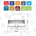 FARO ROTATIVO LED BASE MAGNETICA 12-24V 30W 60LED IP56 TREKER MOD: CA8183