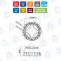 FARO ROTATIVO LED BASE MAGNETICA 12-24V 30W 30LED IP69K SIGMA MOD: CA7050
