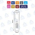 LAMPARA DE INSPECCION RECARGABLE 2 EN 1 300+80lm 5+1W 6LED 110-240V MOD: EP069
