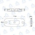 PILOTO DE POSICION LED 12-24V MOD: CA7125W COLOR BLANCO