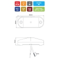 PILOTO DE POSICION LED 10-30V MOD: CA6095A COLOR AMBAR