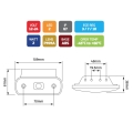 PILOTO DE POSICION LED 12-24V MOD: CA9320R COLOR ROJO