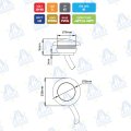 PILOTO DE POSICION LED 10-30V MOD: CA6091A COLOR AMBAR