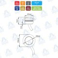 PILOTO DE POSICION LED 10-30V MOD: CA6091R COLOR ROJO