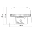 FARO ROTATIVO LED BASE MAGNETICA RECARGABLE 12-24V 54W 36LED IP66 MOD: CA8190