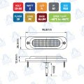 PILOTO INDICADOR DE DIRECCION LED 10-30V 2W 4LED IP67 MOD: CA7071A