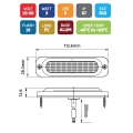 PILOTO INDICADOR DE DIRECCION LED 10-30V 3W 6LED IP67 MOD: CA7073A