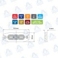 PILOTO INDICADOR DE DIRECCION LED 12-24V 9W 3LED IP67 MOD: CA7182A