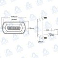 PILOTO INDICADOR DE DIRECCION LED 10-30V 9W 3LED IP69K MOD: CA6082A