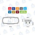 PILOTO INDICADOR DE DIRECCION LED 10-30V 6W 12LED IP67 MOD: CA7061A