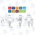 PILOTO INDICADOR DE DIRECCION LED 12-24V 9W 3LED IP67 MOD: CA5711