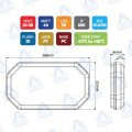 PILOTO DE EMERGENCIA LED SIGMA BASE FIJA 16" 10-30V 40W 56LED IP69K MOD: CA7097