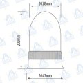 FARO ROTATIVO LED BASE FIJA 12-24V 18W 80LED IP56 MOD: CA6055C