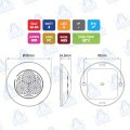LAMPARA REDONDA INTERIOR LED 12-24V 3W 330lm 3LED MOD: CA6151