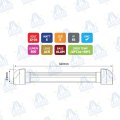 BARRA DE LUZ INTERIOR LED 12-24V 6W 600lm 6LED IP65 MOD: CA6075