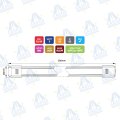 BARRA DE LUZ INTERIOR LED 12-28V 3W 380lm 18LED IP65 (PACK 2 UND) MOD: CA7079