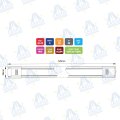 BARRA DE LUZ INTERIOR LED 12-28V 6W 900lm 45LED IP65 (PACK 2 UND) MOD: CA7080